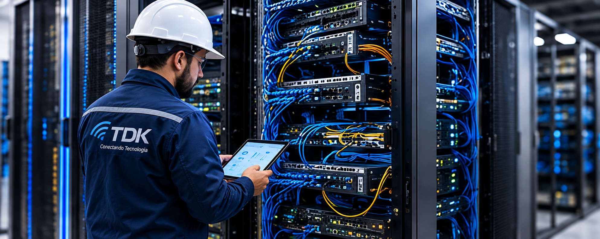 Técnico Field Service TDK em atendimento on-site